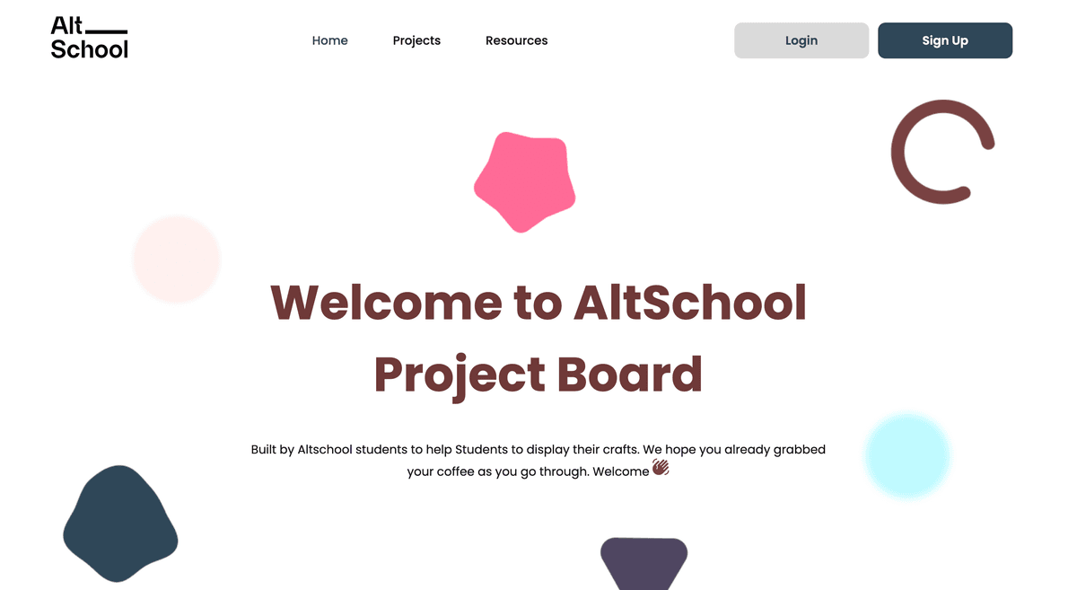 image of altschool landing page